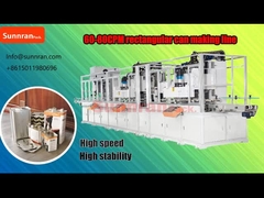 ligne de fabrication peut rectangulaire